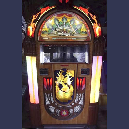 Vintage Rock-ola Peacock Jukebox