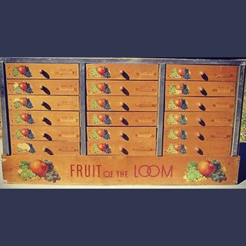 Fruit of the loom store storage cabinet 