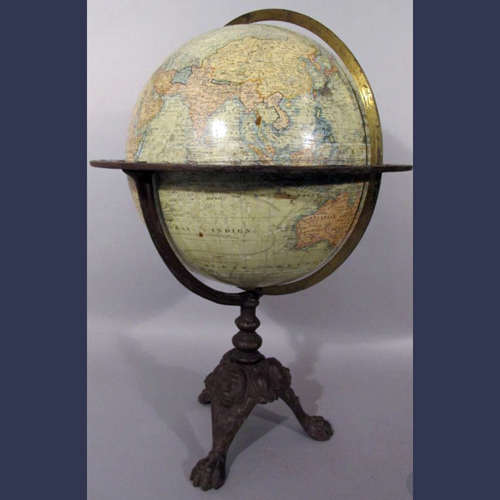 Antique world globe